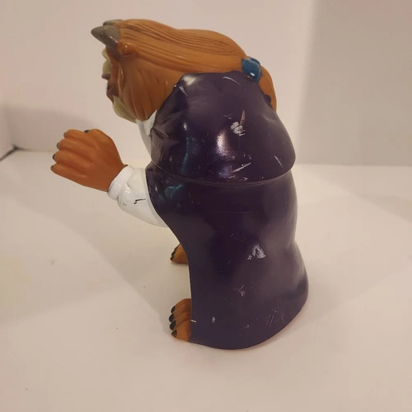 Vintage 1990's Disney Beauty and the Beast Plastic Hand Puppet Figure - Beast - Picture 2 of 6